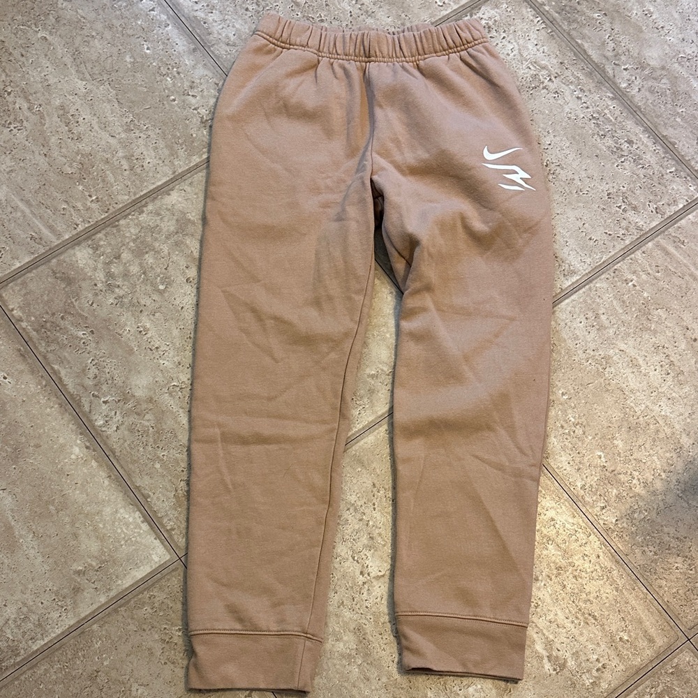 Kids Tan Jogger Pants Nike sweats